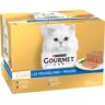 Sparpaket Gourmet Gold Feine Pastete 48 x 85 g - Fleisch-Mix (Kaninchen, Kalb, Rind, Lamm)