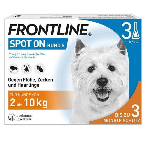 Frontline® Hund S 2 - 10 kg 3X0,67 ml Lösung