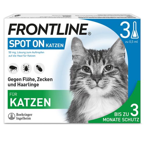 Frontline® Katze gegen Zecken und Flöhe 3X0,5 ml Lösung