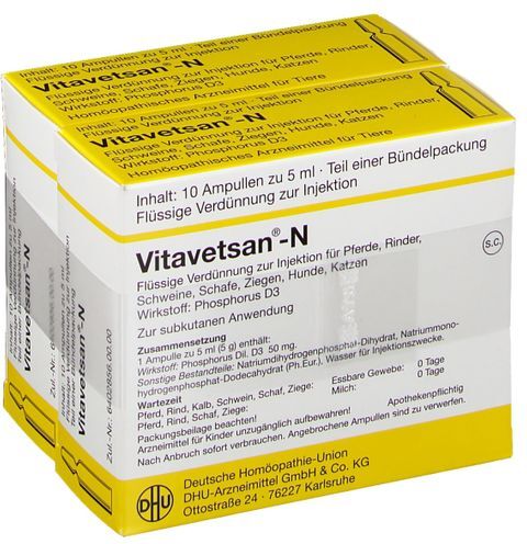 DHU Vitavetsan N Vet. 2X10X5 ml Injektionslösung