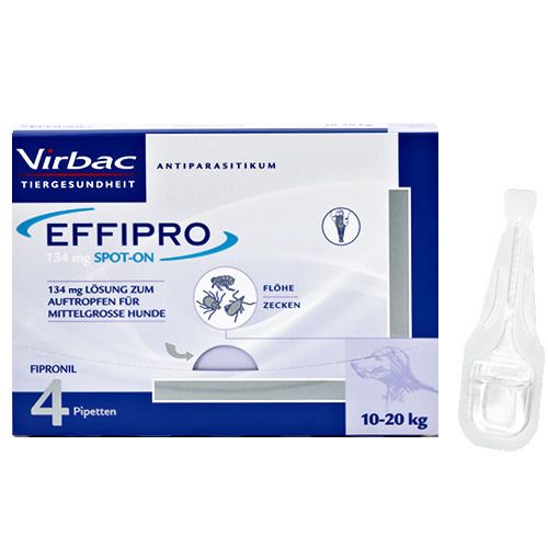 Virbac Effipro® 134 mg Spot-on Hunde M 4 St Lösung