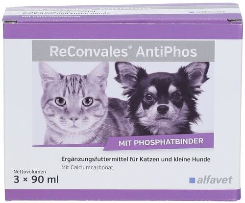 alfavet ReConvales® AntiPhos für Hunde und Katzen 3X90 ml Flüssigkeit