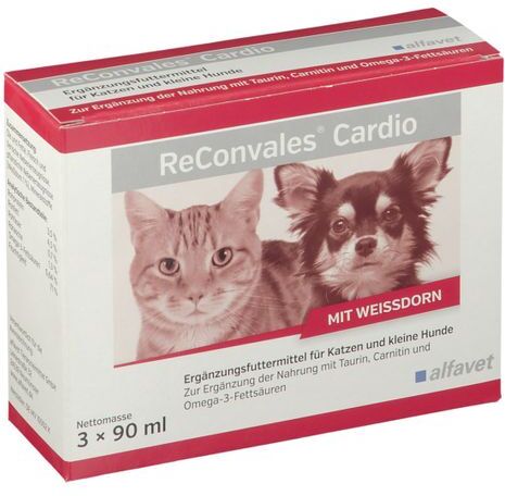 alfavet ReConvales® Cardio für Hunde und Katzen 3X90 ml Flüssigkeit