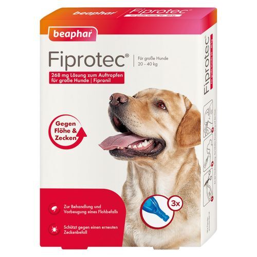 Fiprotec® 268 mg Lösung zum Auftropfen für große Hunde 3X2,68 ml Tropfen