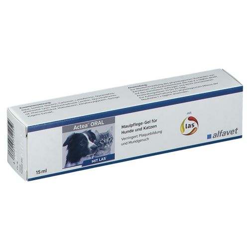 alfavet Actea® Oral Maulpflege-Gel für Hunde und Katzen 15 ml Gel