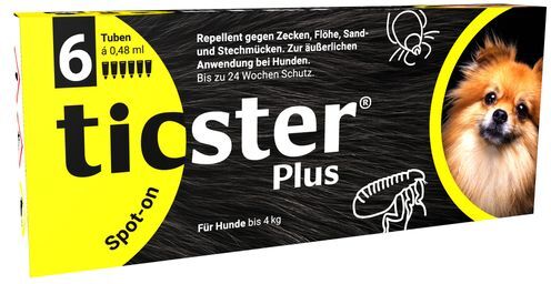 O'ZOO GmbH ticster® Plus Spot-on für Hunde 6X0,48 ml Lösung