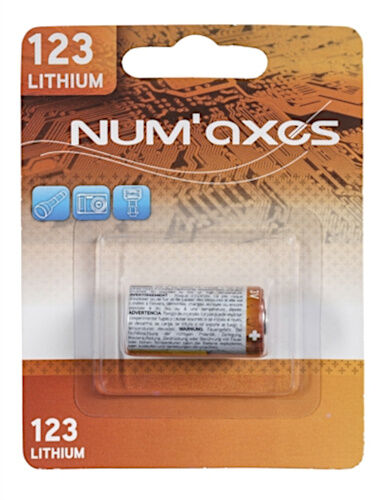 Numaxes lithium Batterie CR123A 3V