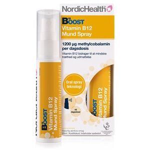 NordicHealth Boost B12-vitamin Spray Kosttilskud 25 ml - B-Vitaminer