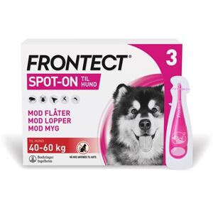 Frontect (til hunde 40-60 kg) 405,6+3028,8 mg 3 stk Spot-on, opløsning - Flåtmiddel - Loppemiddel