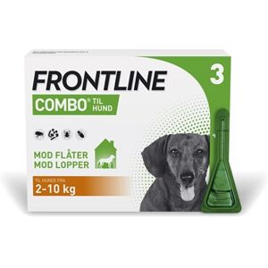 Frontline Combo Vet. hund 2-10 100 + 90 mg/ml 2,01 ml Spot-on, opløsning - Flåtmiddel - Loppemiddel