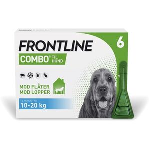 Frontline Combo Vet.hund 10-20 100 + 90 mg/ml 8,04 ml Spot-on, opløsning - Flåtmiddel - Loppemiddel