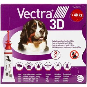 Ceva sante animale Vectra 3D > 40 kg 436+38,7+3175 mg 24 ml Spot-on, opløsning - Flåtmiddel - Loppemiddel