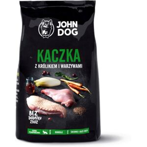 John Dog PREMIUM racer stor og mellemstor and med kanin - tørt hundefoder - 3 kg