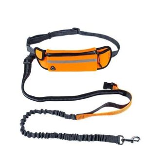 Northix Fleksibel hundesnor med bæltetaske, Orange