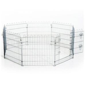 Rootz Living Rootz Outdoor Puppy Run Box - Zilver - Metaal - cm x 24,8 cm x 29,92 cm