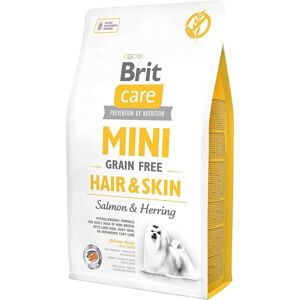 BRIT Care Mini Hair&Skin Salmon&Sild - tørt hundefoder - 2 kg