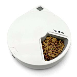 Cat Mate automatisk fem-måltid kæledyrsfoder med digital timer (C500)