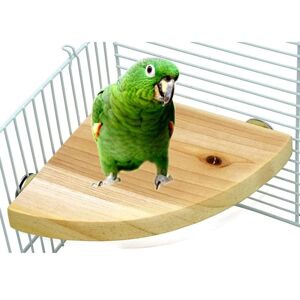 Shoppo Marte Parrot Log Fan-Shaped Platform Station Board Hamster Springboard Rest Platform, Size: 17x17cm