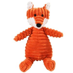 Shoppo Marte Pet Dog Toys Fasade Molars Vent Training Corduroy Monkey Pig Vocal Plush Toys(Fox)