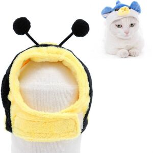 Shoppo Marte Soft Cat Headgear Cat Dog Cross Dress Pet Hat, Size: XS(Bee)