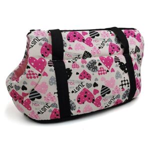 Shoppo Marte Retro Pet Carrying Bag Comfortable & Breathable Backpack For Cats And Dogs, Size:L 55x26x27cm(Love)