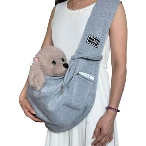 Shoppo Marte Pet Outing Carrier Bag Cotton Messenger Shoulder Bag, Colour: Gray