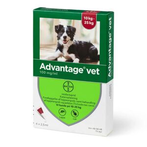 Pharmaservice Leverandør Advantage  loppemiddel til hund 10-25 kg 4 pipetter