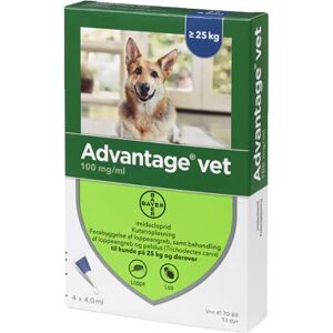 Pharmaservice Leverandør Advantage  loppemiddel til hund 25-40 kg 4 pipetter