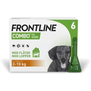 Pharmaservice Leverandør Frontline combo hund 2-10kg 6 pipetter loppe/flåtmiddel