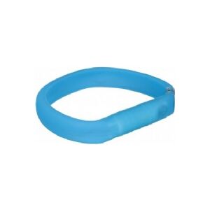 Trixie Flash lysbånd USB, M–L: 50 cm/30 mm, blå