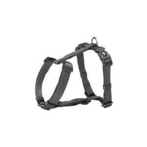 Trixie Premium H-harness, L: 60–87 cm/25 mm, graphite