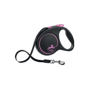 flexi Black Design M bånd 5 m, 25 kg, pink