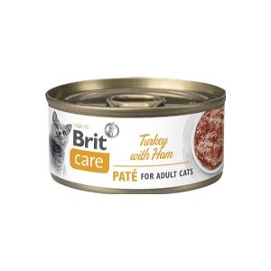 Brit Care Cat Turkey Paté with Ham 70g - (24 pk/ps)