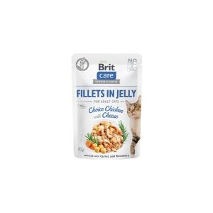 Brit Care Cat Fillets in Jelly Choice Chicken with Cheese 85 - (24 pk/ps)