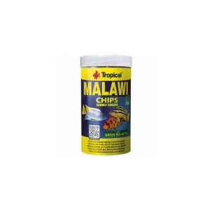 Tropical Malawi, Akvariefisk, Tør fiskefoder, Sprød, Vitamin A, vitamin C, vitamin D3, vitamin E, Kobber, Jod, Jern, Magnesium, Molybdenum, Selenium,