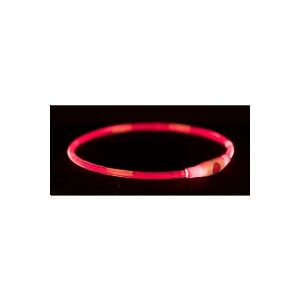 Trixie Flash light ring USB, S–M: 40 cm/ø 8 mm, rød