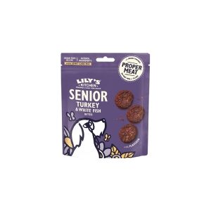 Lilys Kitchen Lilys K. Turkey & White Fish Bites for Senior Dogs 70g - (8 pk/ps)