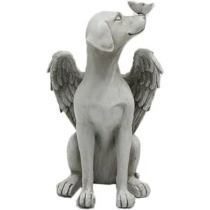 unbranded Angel hund statue kreativ harpiks kæledyr hund gravsten mindesten