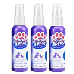 1-3 stk Pet Spray Hund Mundpleje Dårlig ånde Tænderrengøring åndefrisker Plakfjerner