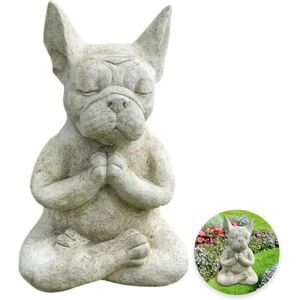 Unbranded Meditationsdyr Mediterende hund Garden Ornamenter (15 cm meditationshund)