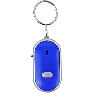 GeekAtmosphere Key Finder (Blå), Stemmekontrol Anti-tabt enhed, Key Finder med fløjte, Key Fob Finder til kæledyr, nøgler, bagage