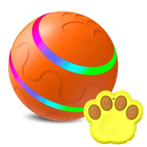 Aktiv rullende bold til hunde, fjernstyret hundebold, interaktivt hundelegetøj, aggressivt tyggelegetøj, livlig kæledyrsbold til hunde pink Yellow