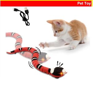 Interaktivt kattelegetøj, Smart Sensing Snake, Bevægelse, Genopladelig,