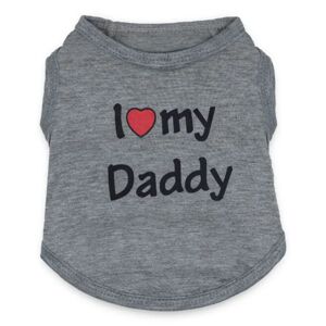 Hunde T-shirt Daddy Pet Vest Hund Sommer Cool Tøj