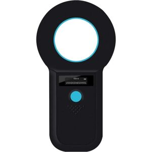 FLOWER LOST Pet Microchip Scanner, ISO11784(85)/FDX-B/EMID med 128 sæt datalagrings mikrochiplæser til dyr/kæledyr/hund/kat/gris (sort)