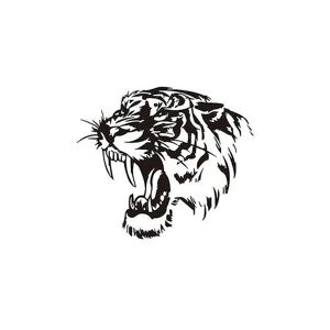 FMYSJ Wild Tiger Predator-klistermærke i bilhjelm Vinyl-klistermærker Decals Animals Decor (FMY)