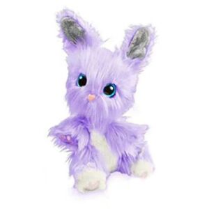 FMYSJ Små levende kæledyr Scruff-a-luvs Plys Mystery Rescue Pet Pet Legetøj Kanin Hunde Kat, overraskelse Kat Bath Hunde Plys Legetøj (FMY) Purple rabbit