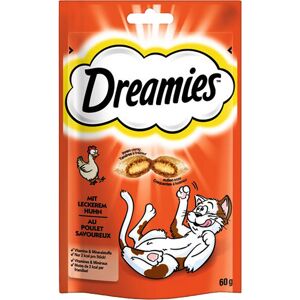 6x60 g Fjerkræ Blandet Dreamies Kattesnacks