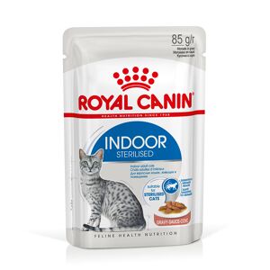 Royal Canin Indoor - Indoor Sterilised i sauce passende vådfoder (12 x 85 g)