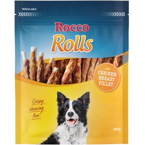 200g Rolls Tyggeruller Kylling Rocco hundegodbidder